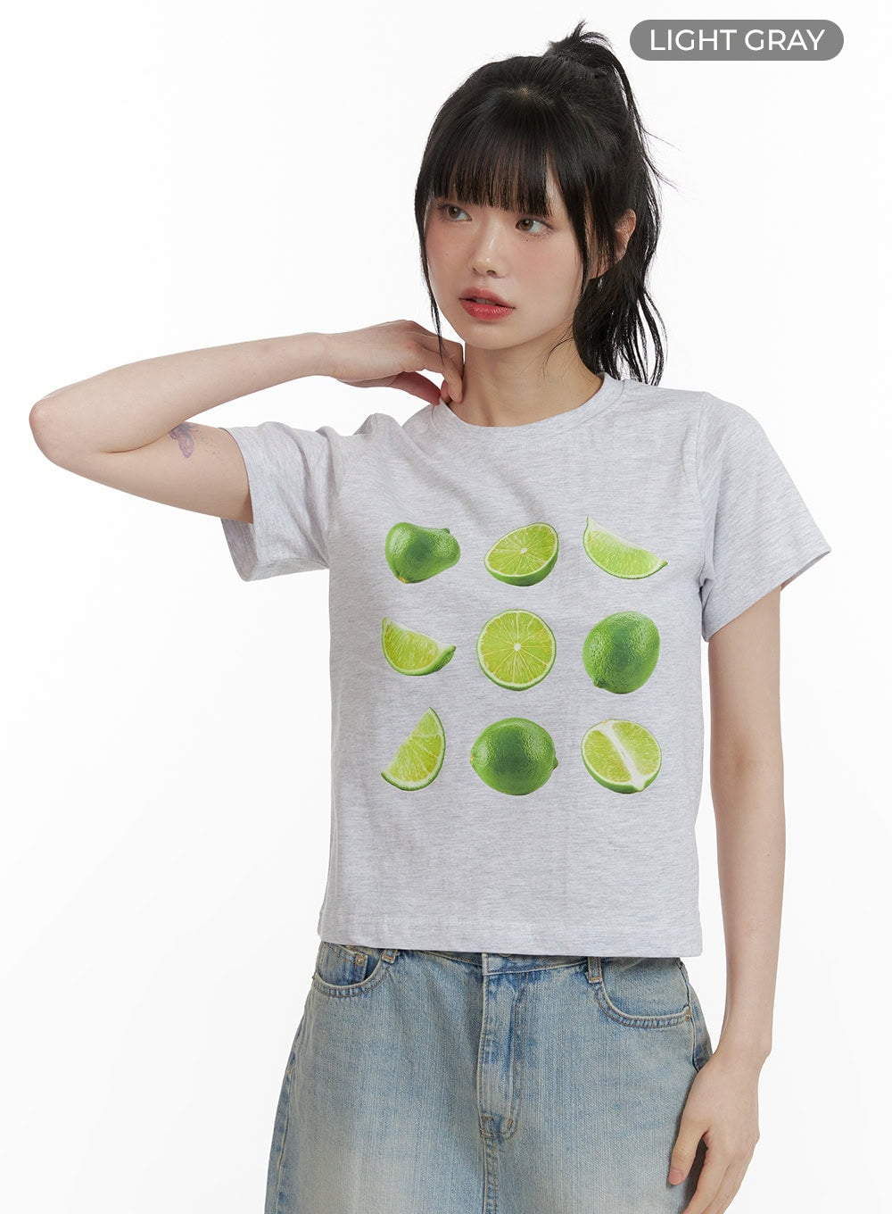 Lemon Lime Crop Tee CU410