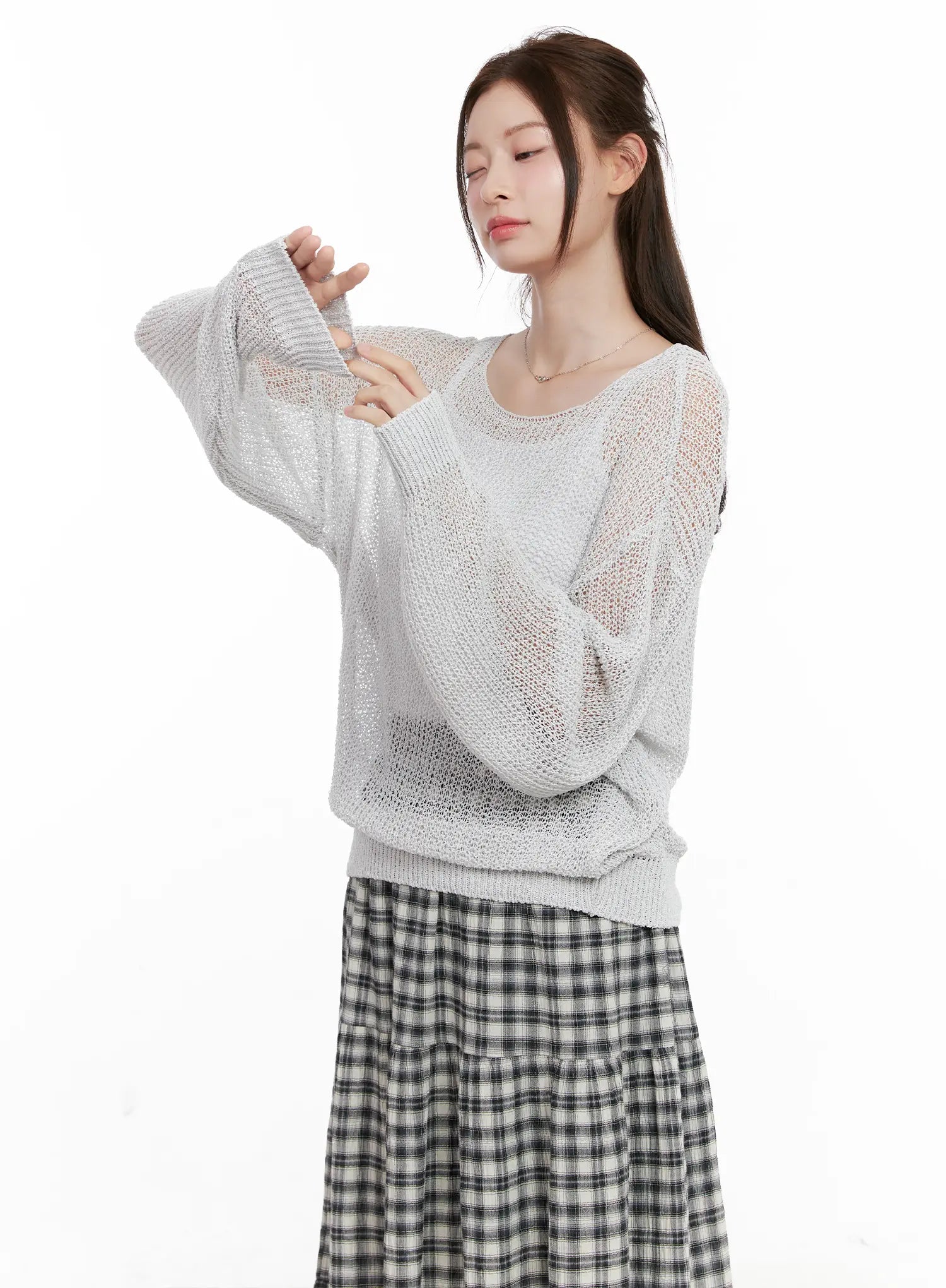 Summer Loose-Fit Long Sleeve Knit CL523