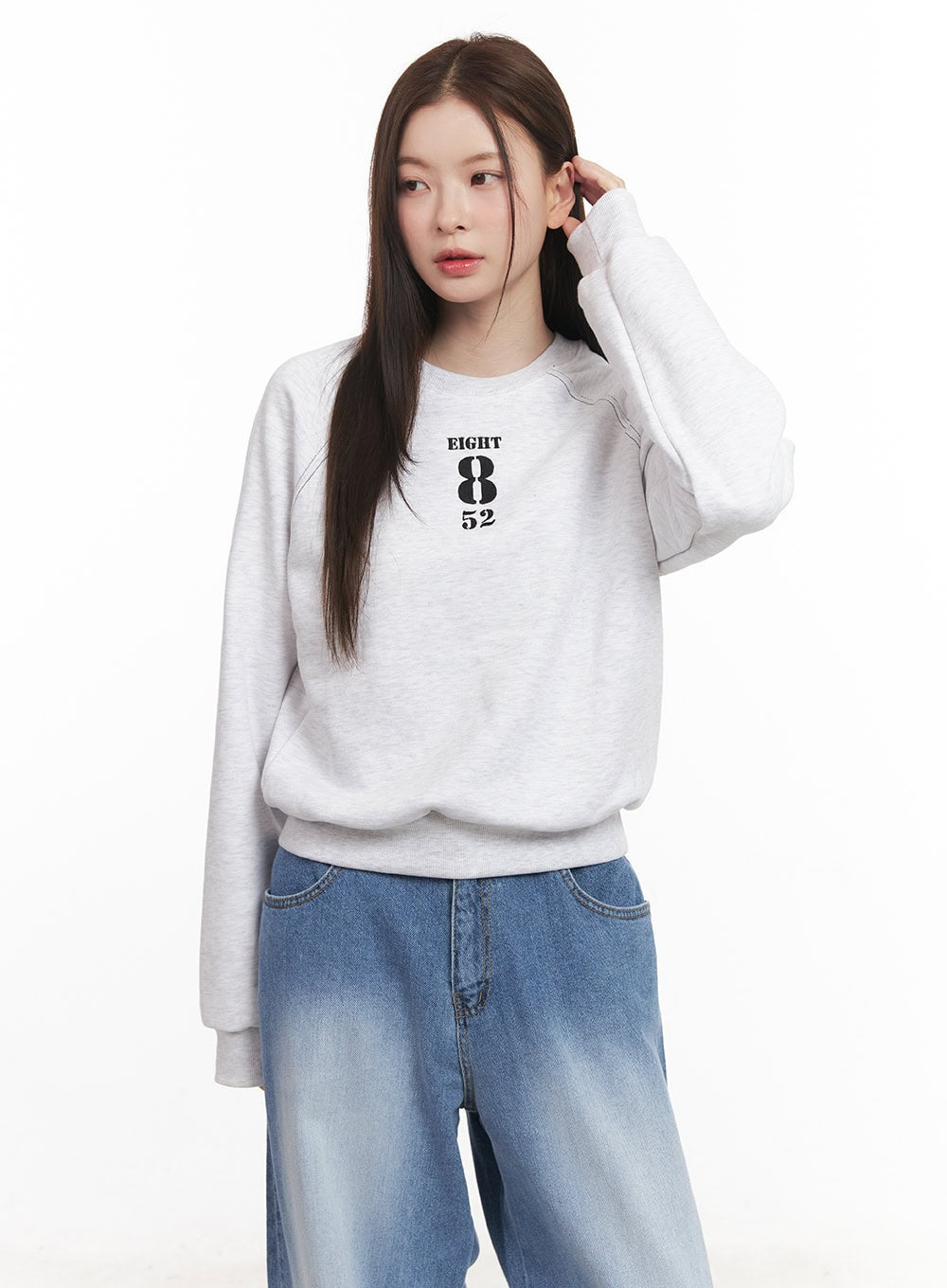 Embroidered Crewneck Sweatshirt CM512