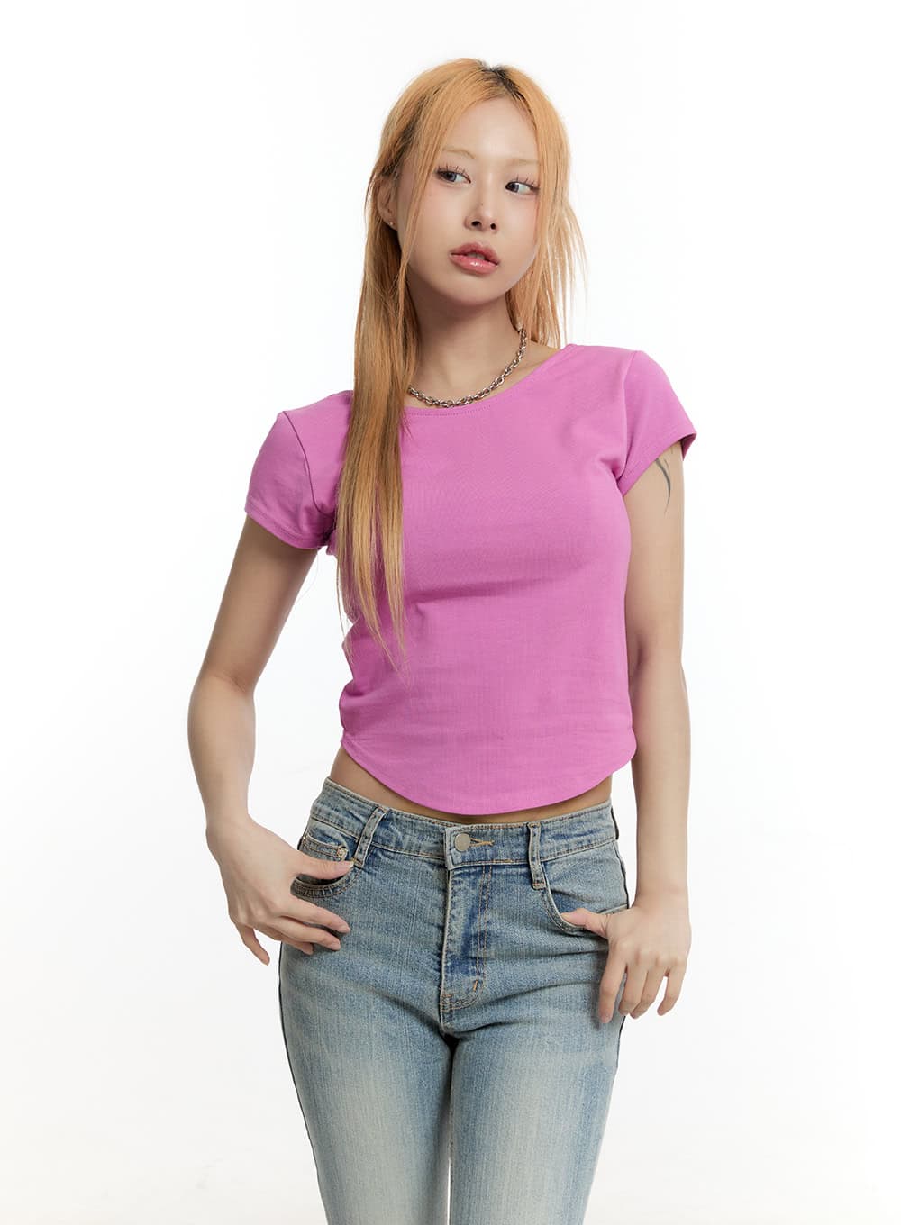 Essential Backless Crop Top CY501