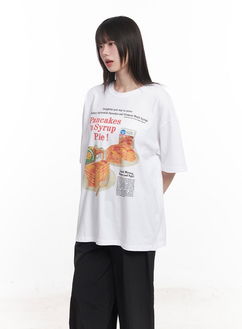 Breakfast Mood Oversized Tee CY521