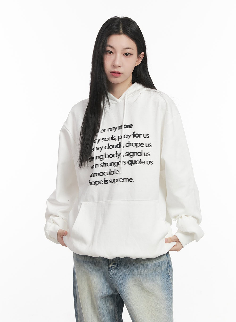 Graphic Oversized Hoodie CF514