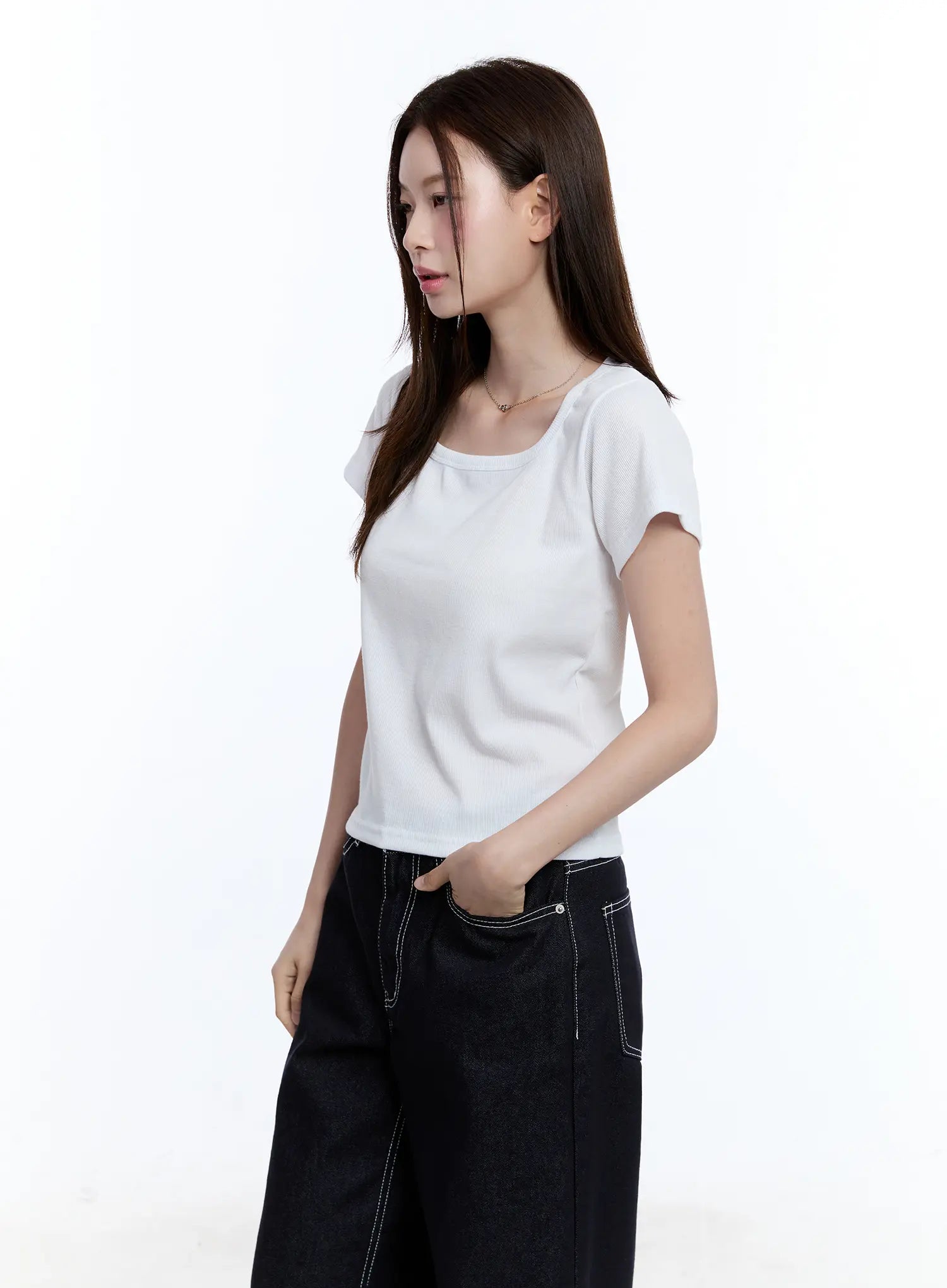Essential Square Neck Tee CU513
