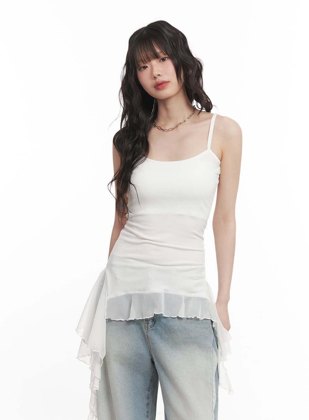 Frilly Flared Cami Top CM520