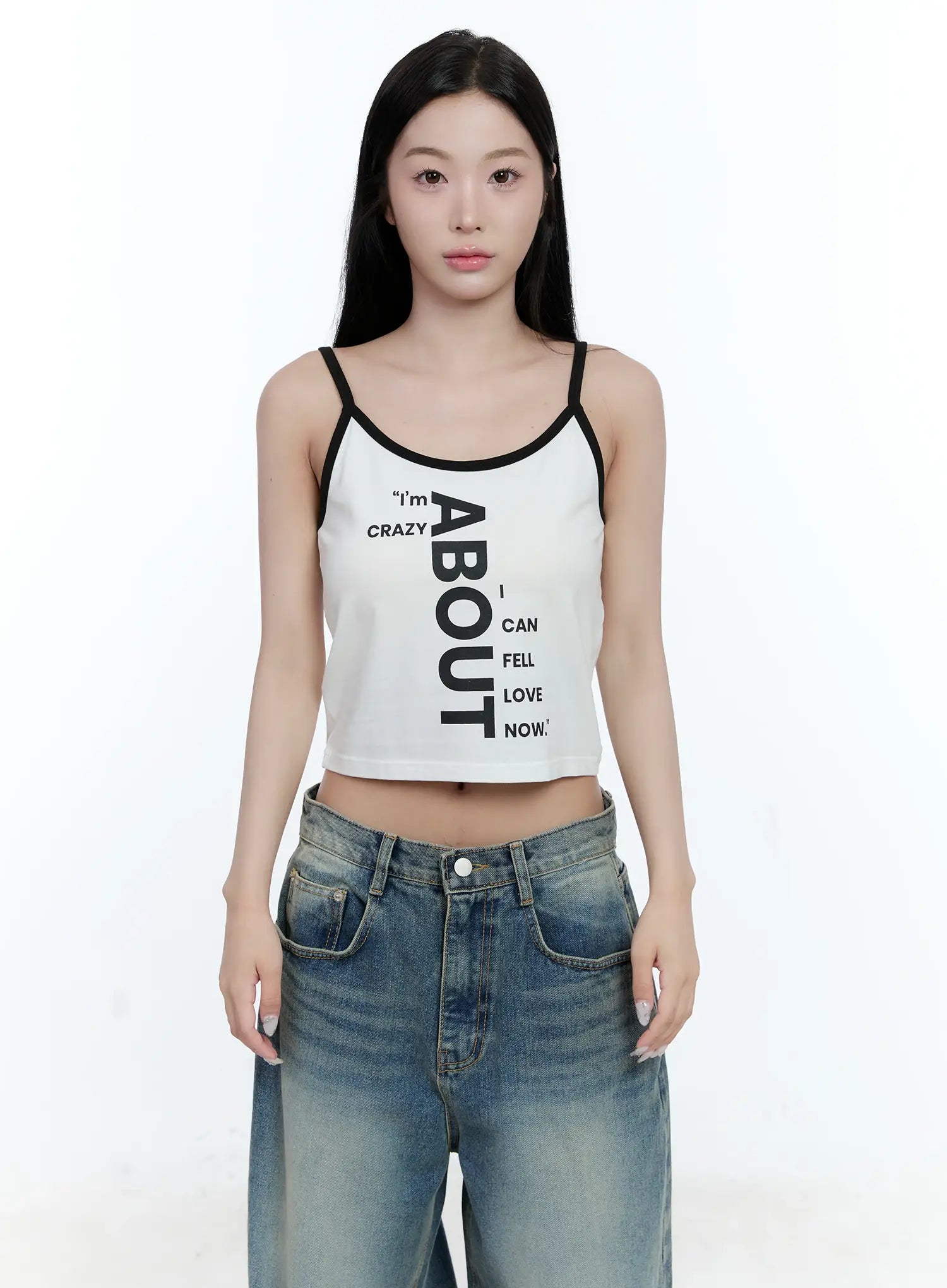 Contrast Graphic Tank Top CG501