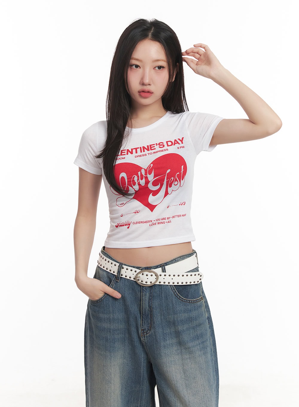 Slim-Fit Graphic Top  CA525