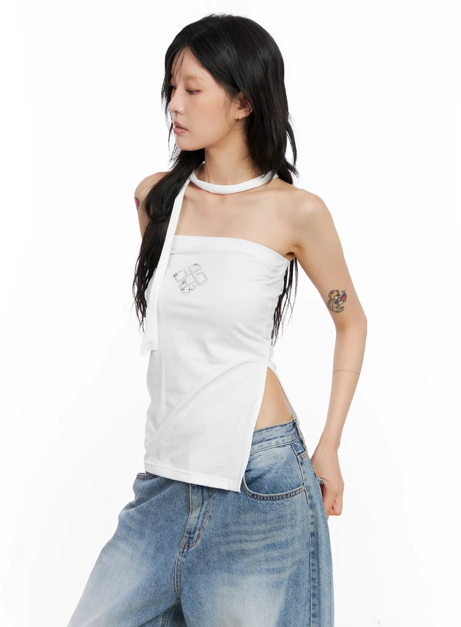 Studded Tube Top + Scarf Set CL528