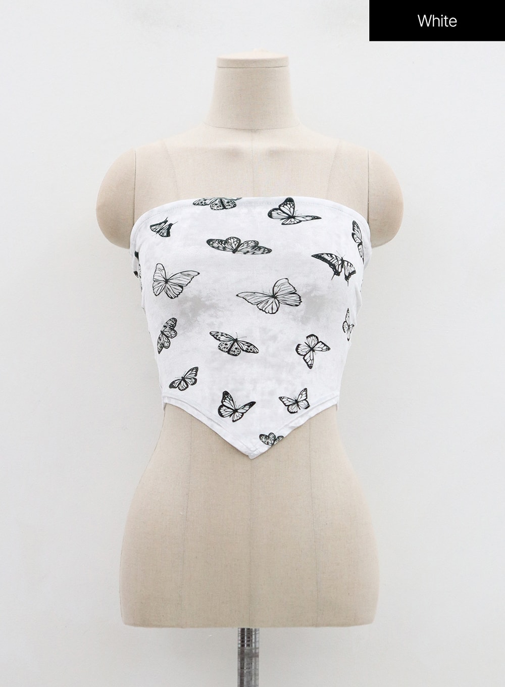 Velvet Butterfly Sleeveless Crop Top BN22