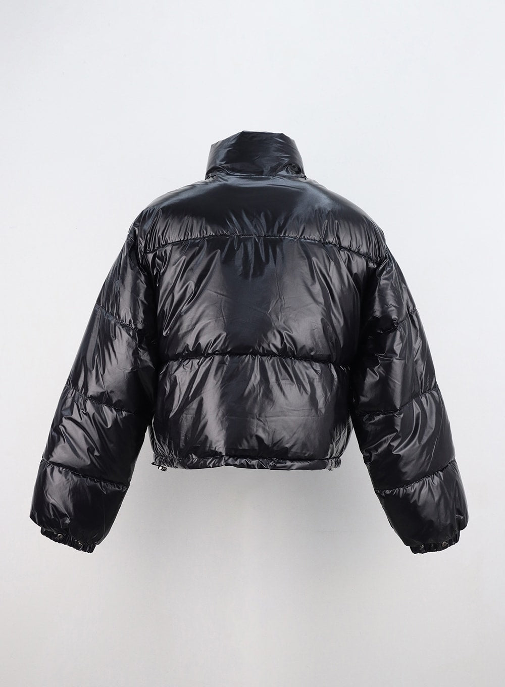 Metallic Crop Puffer Jacket ON310