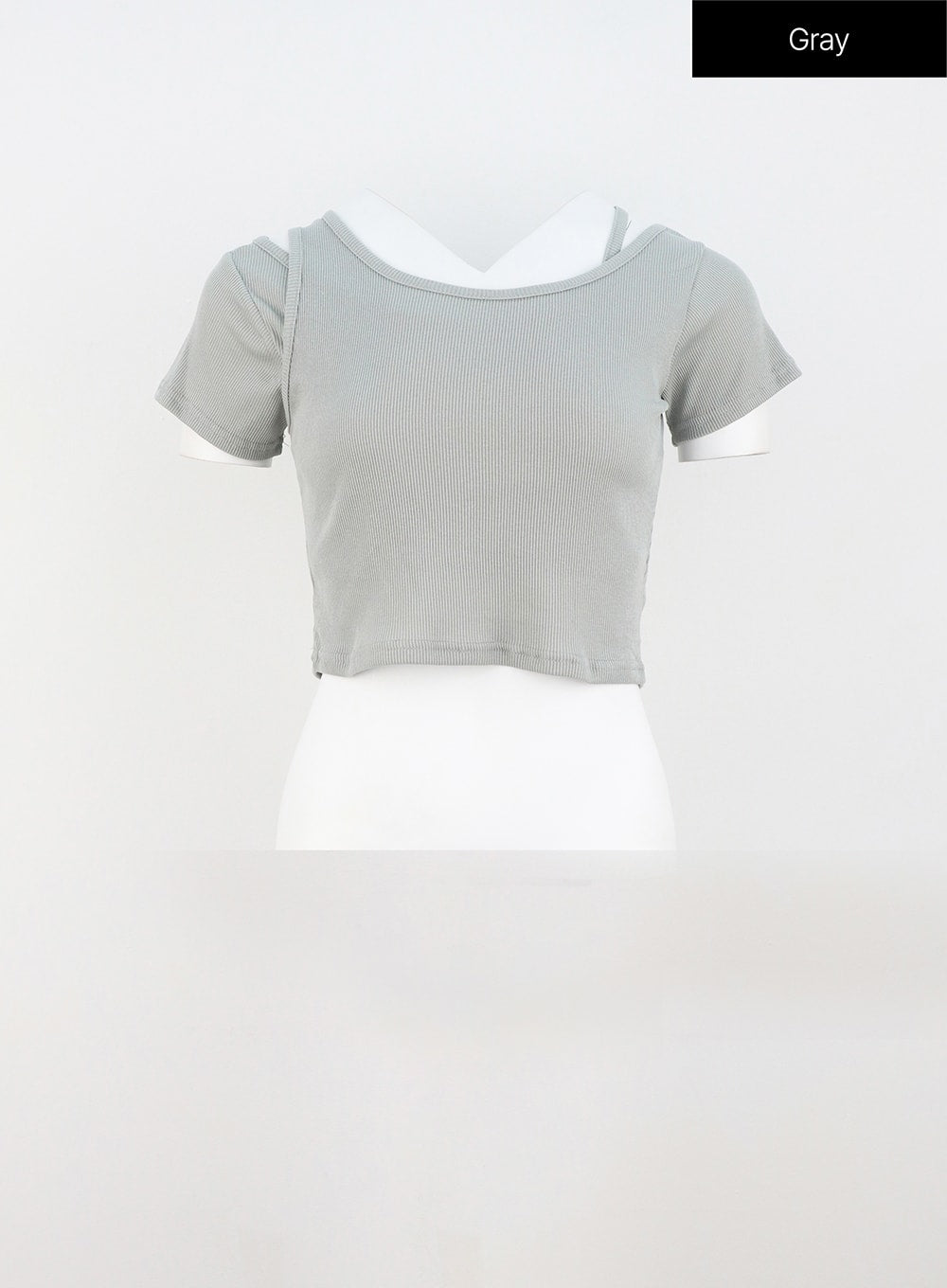 Layered Cropped Tee OU319