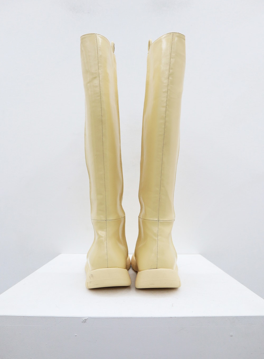 Faux Leather Knee High Boots CD12