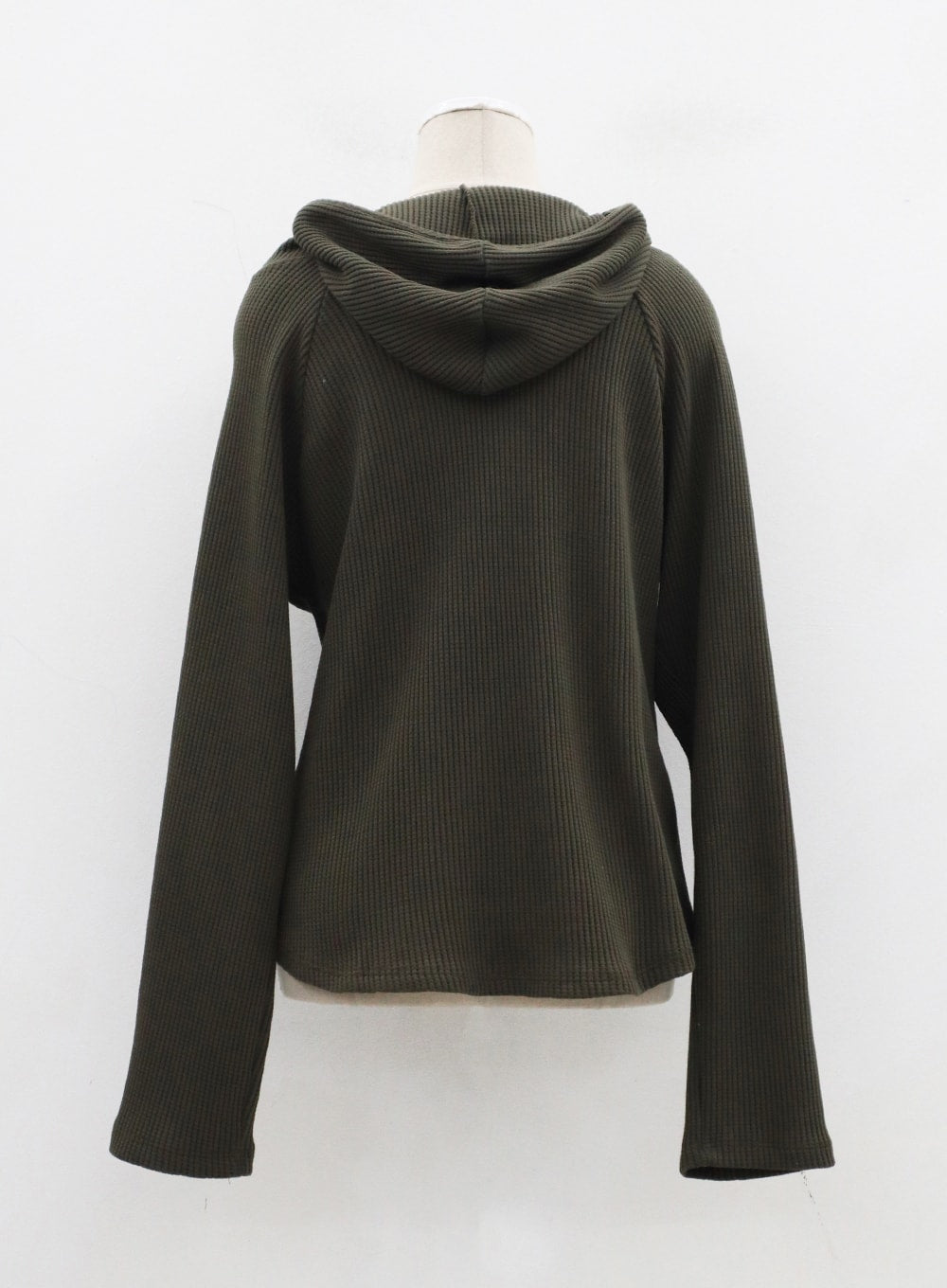 Side Button Detail Knit Hoodie CJ318