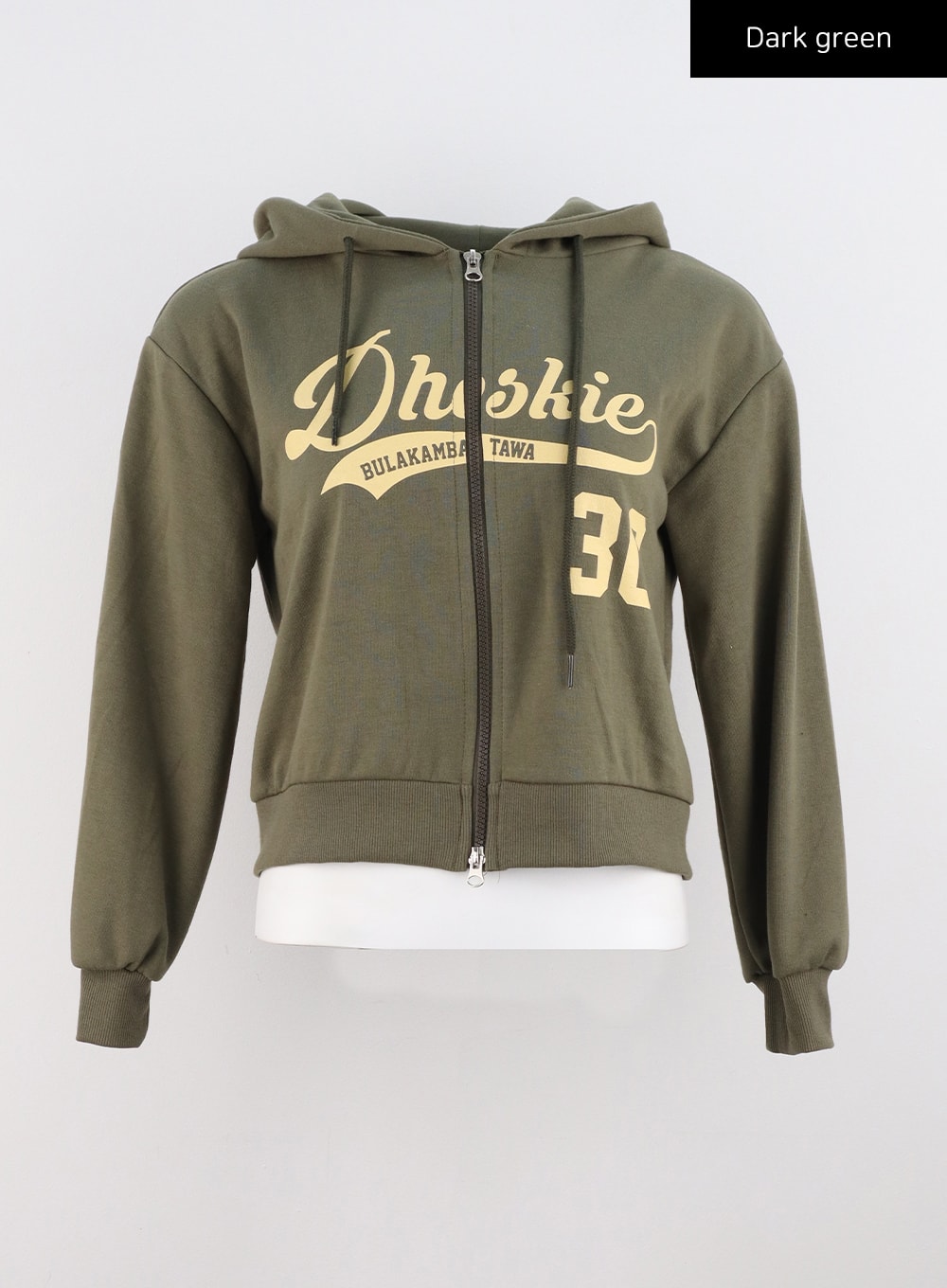 Graphic Print Zip-Up Hoodie CS312