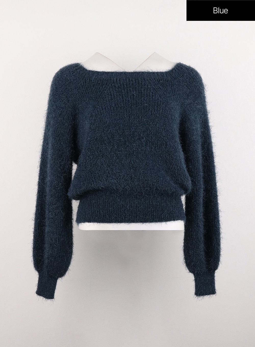 Fuzzy Off-Shoulder Sweater OG327