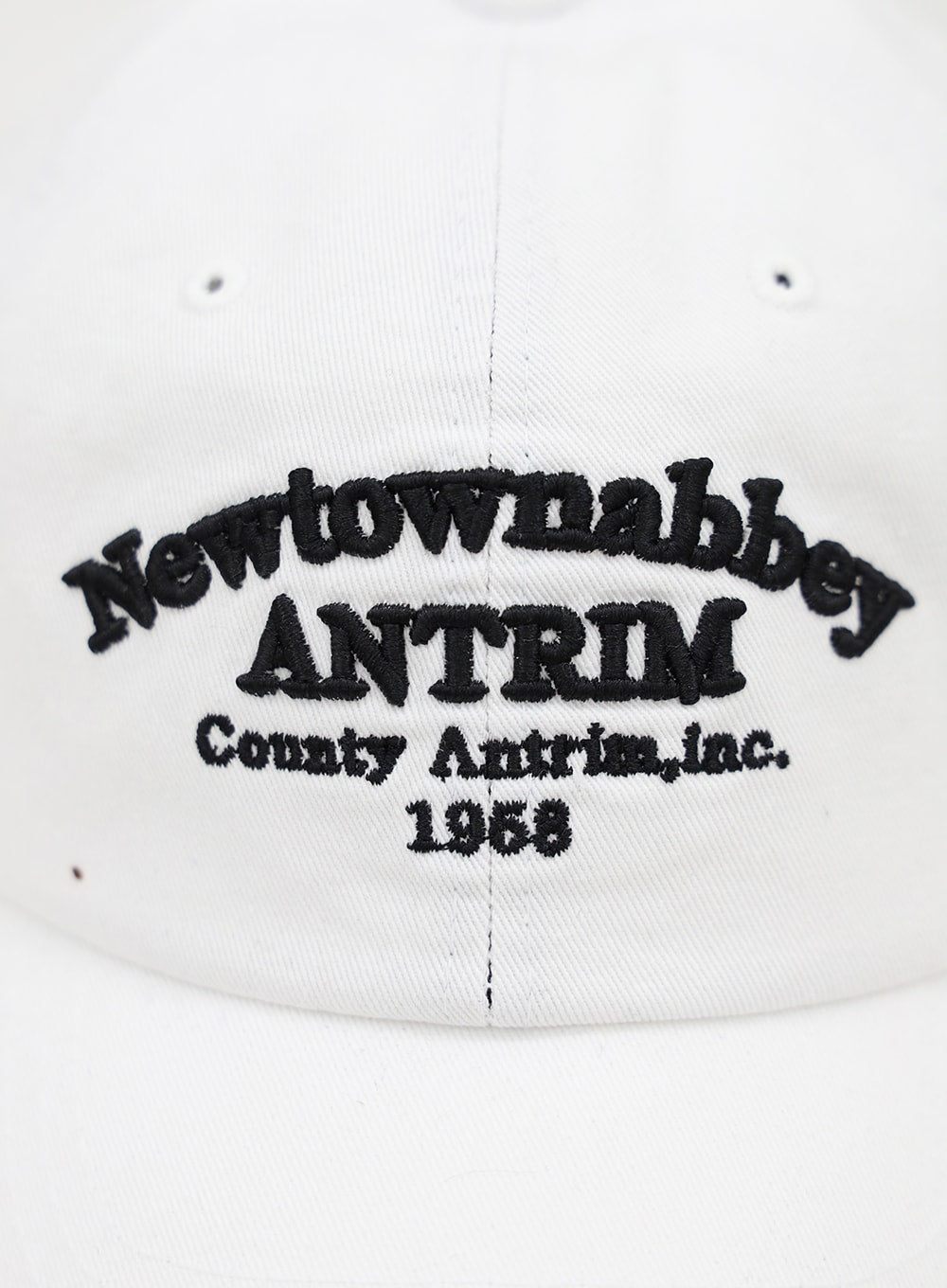 New Town Lettered Cotton Baseball Cap OU13