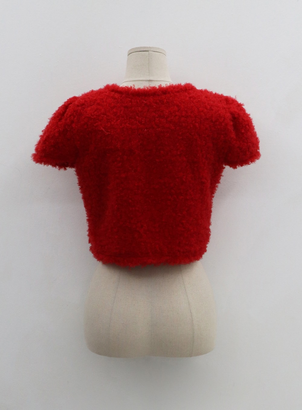 Poodle Short Sleeve Gold Button Cardigan BN02