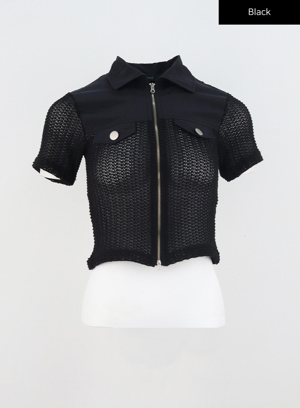 Mesh Zip-Up Top CU323