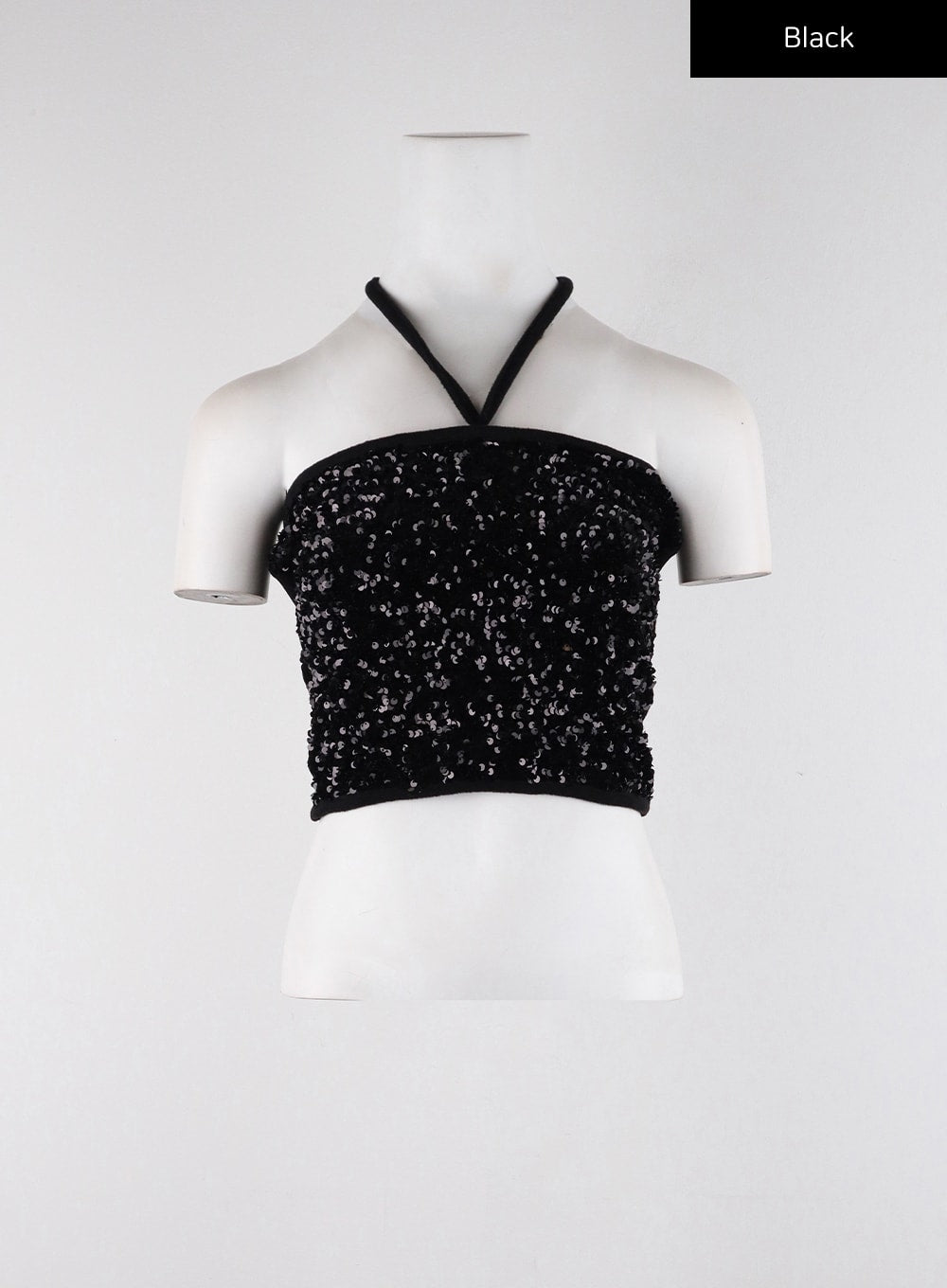 Sequin Halter Crop CD321