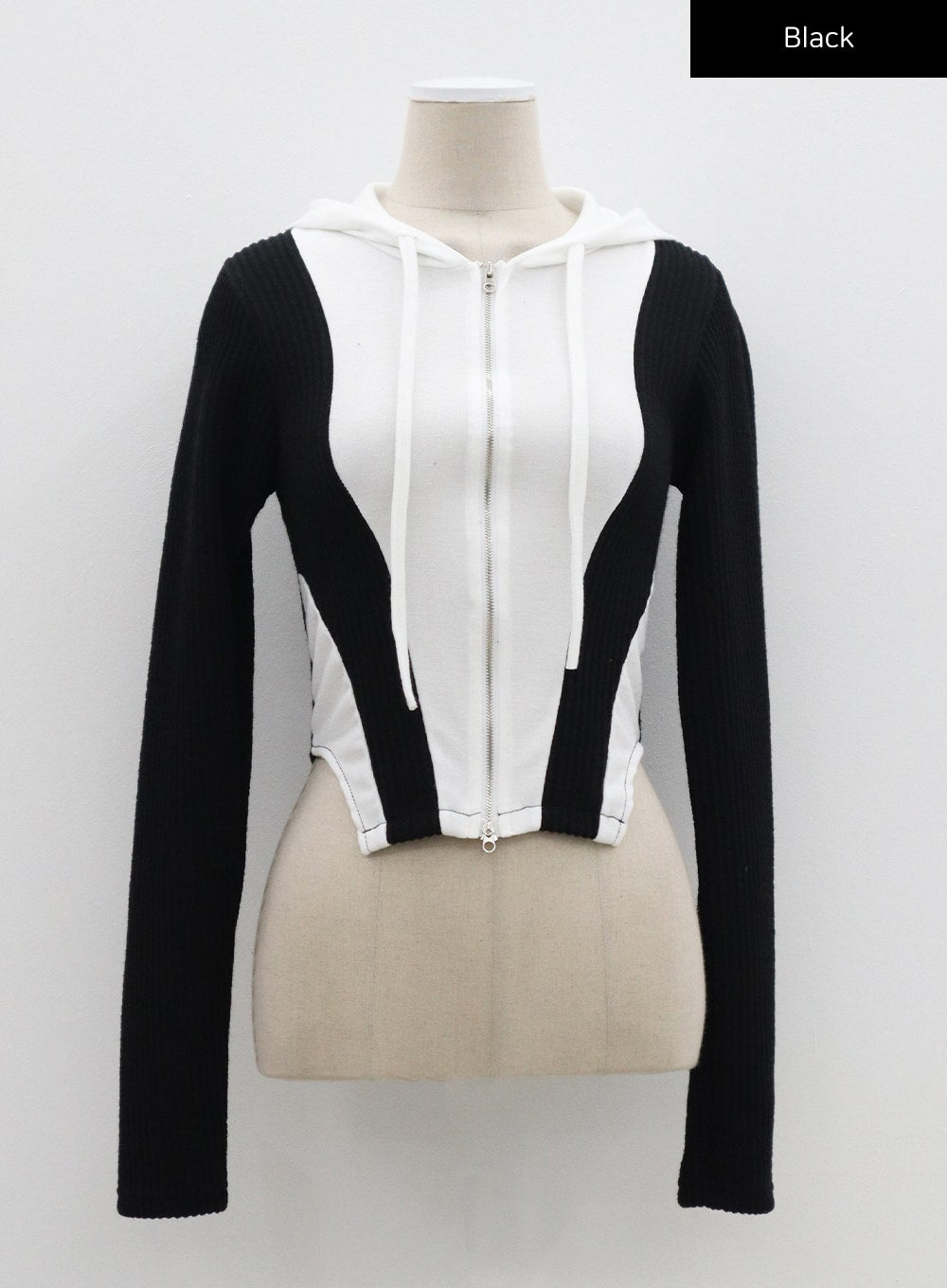 Two Color Zip-Up Hoodie CM302