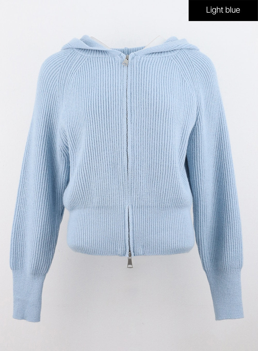 Hoodie Zip-Up Knit Sweater OS305