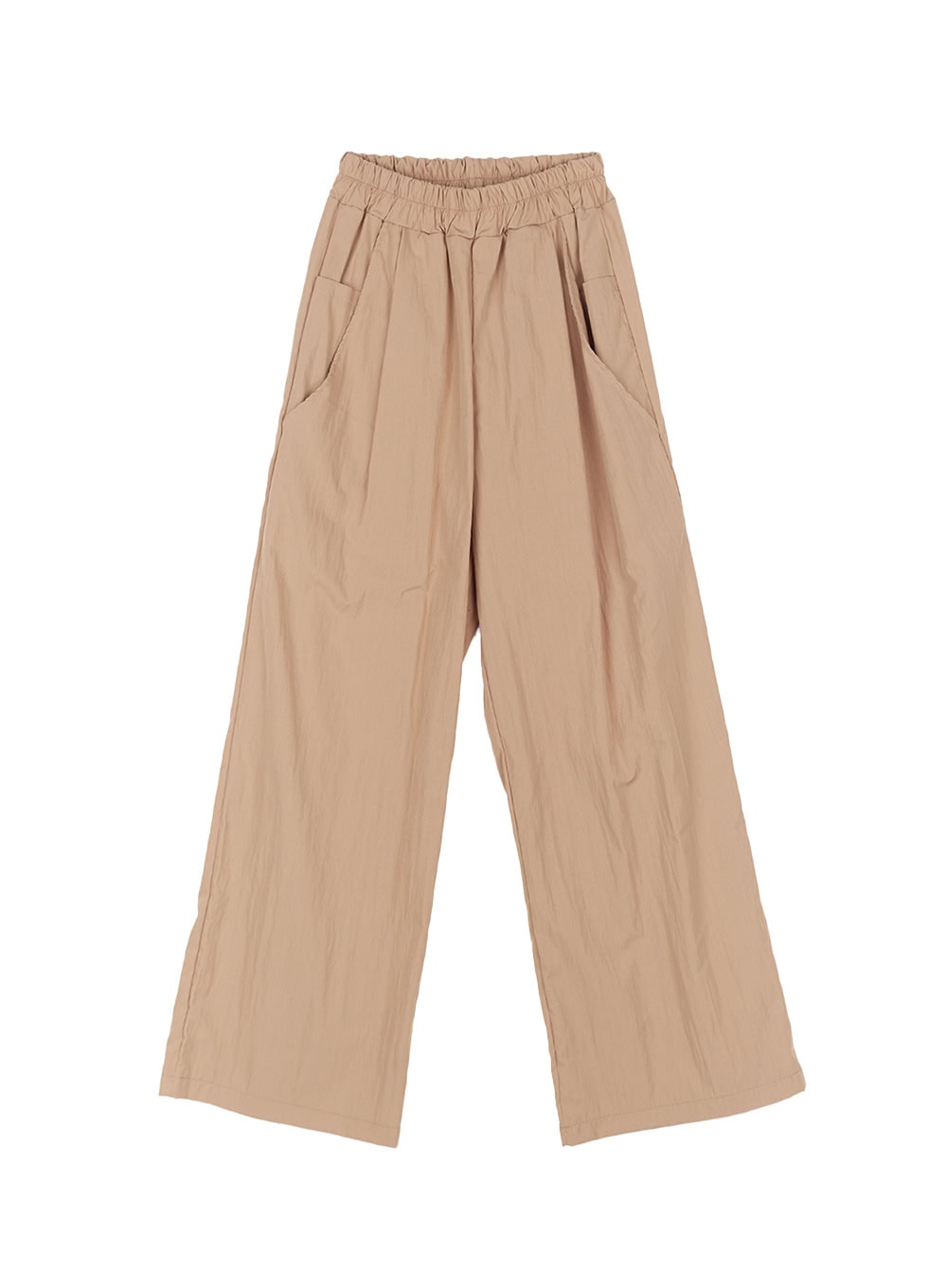 Wide-Fit Pintuck Nylon Trousers CY512