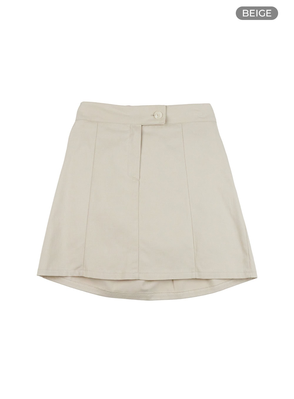 Cotton Solid Mini Skirt OL424