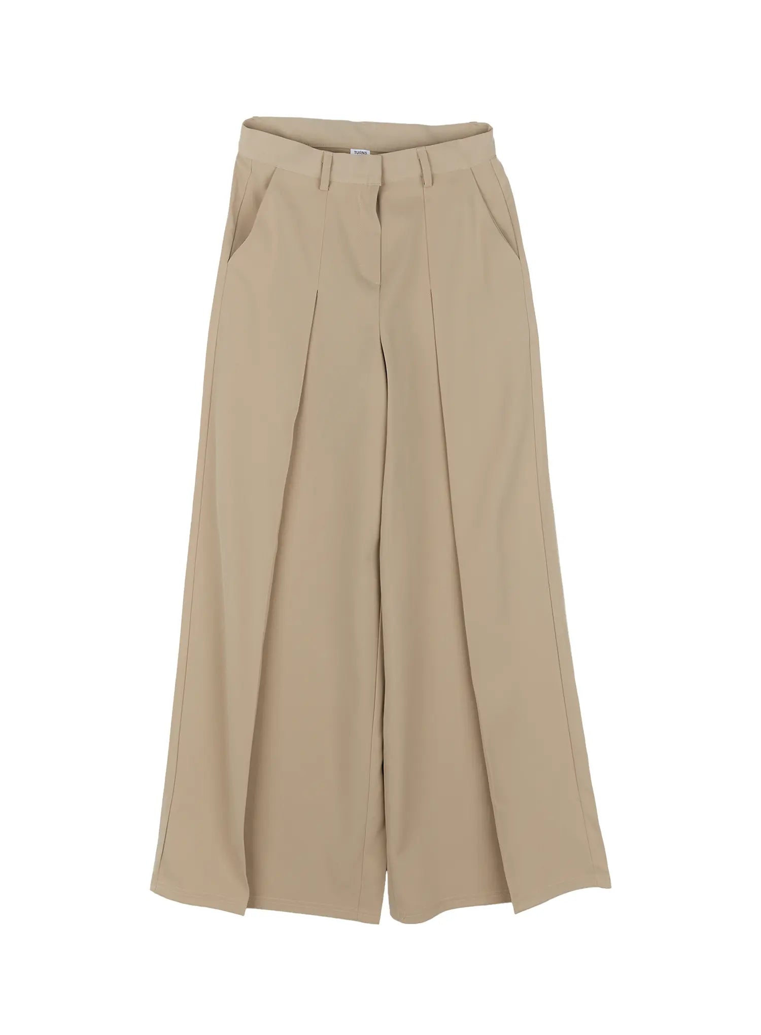 Wide-Leg Pleated Slacks CL530