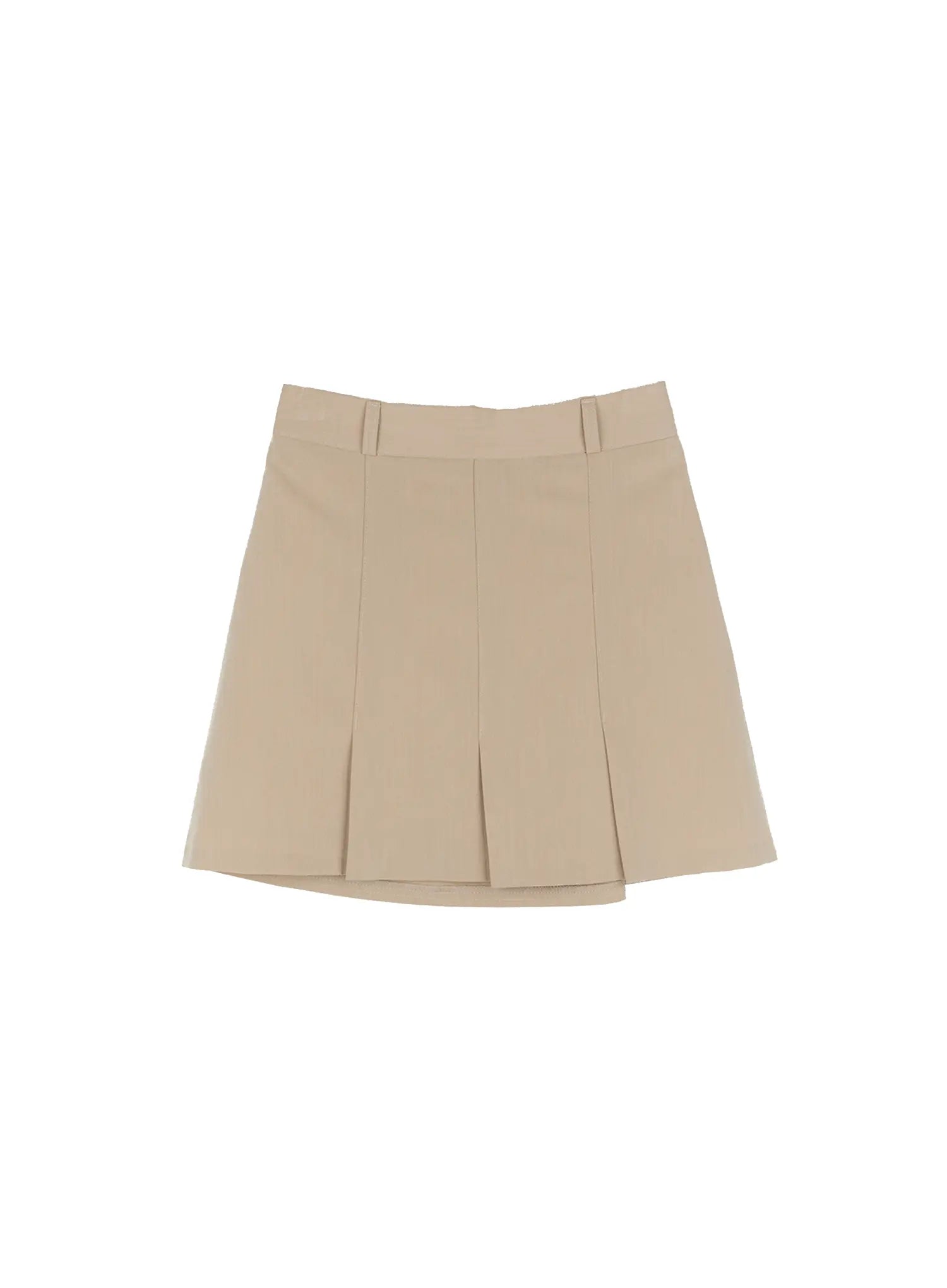 Banded Pleated Mini Skirt CG513