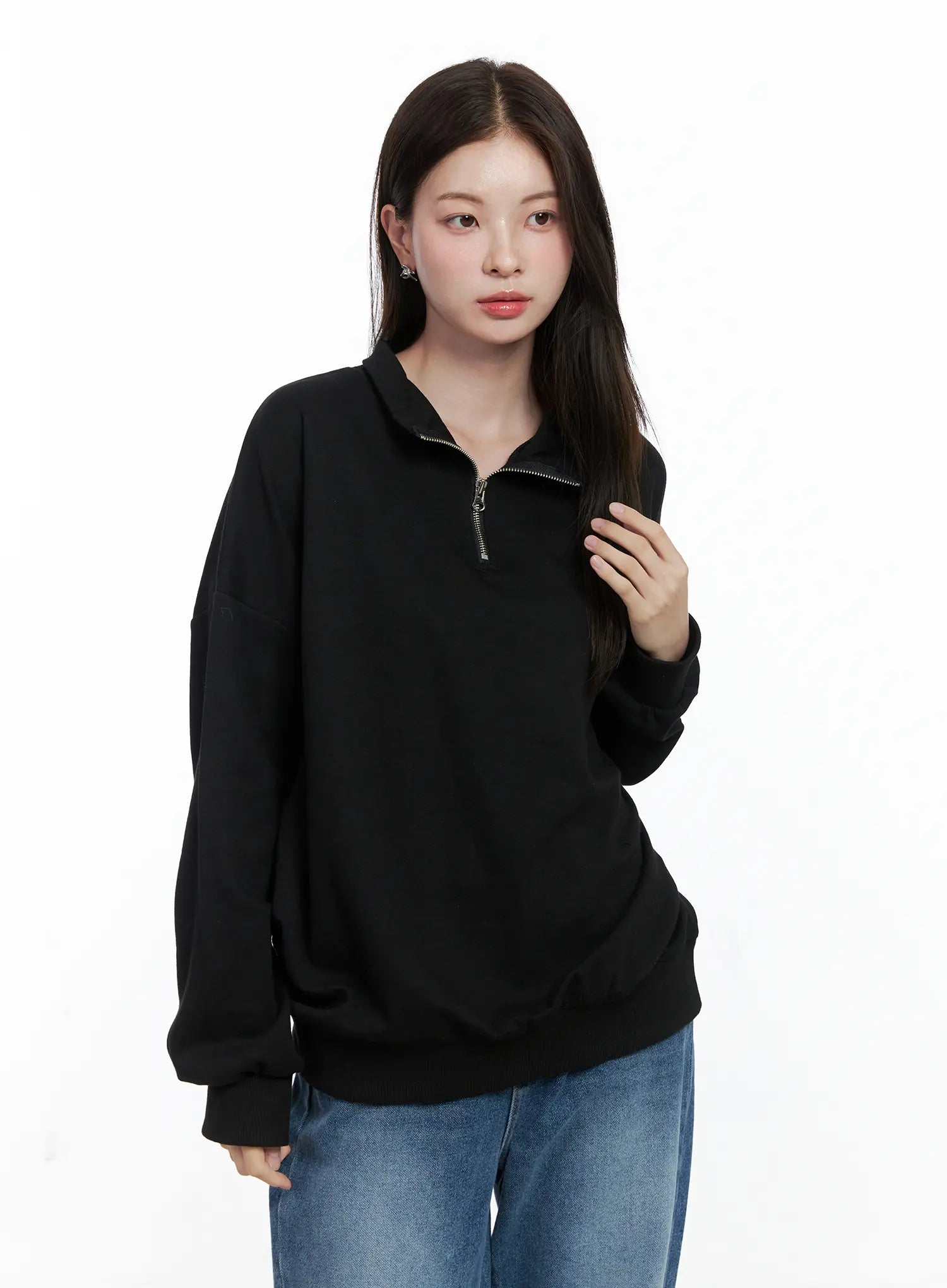 Oversized Half-Zip Pullover CO506