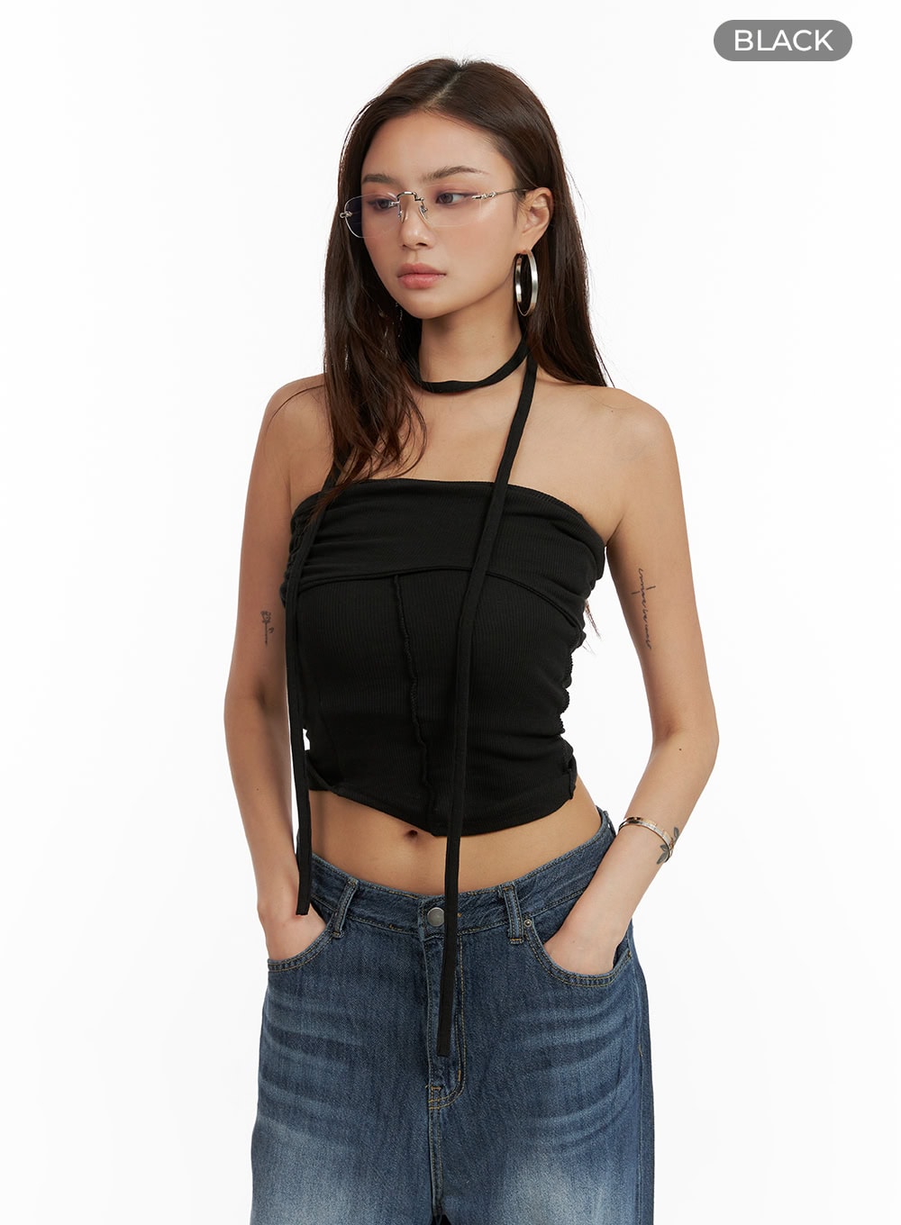 Summer Pastel Tube Top with Thin Scarf Set CY431