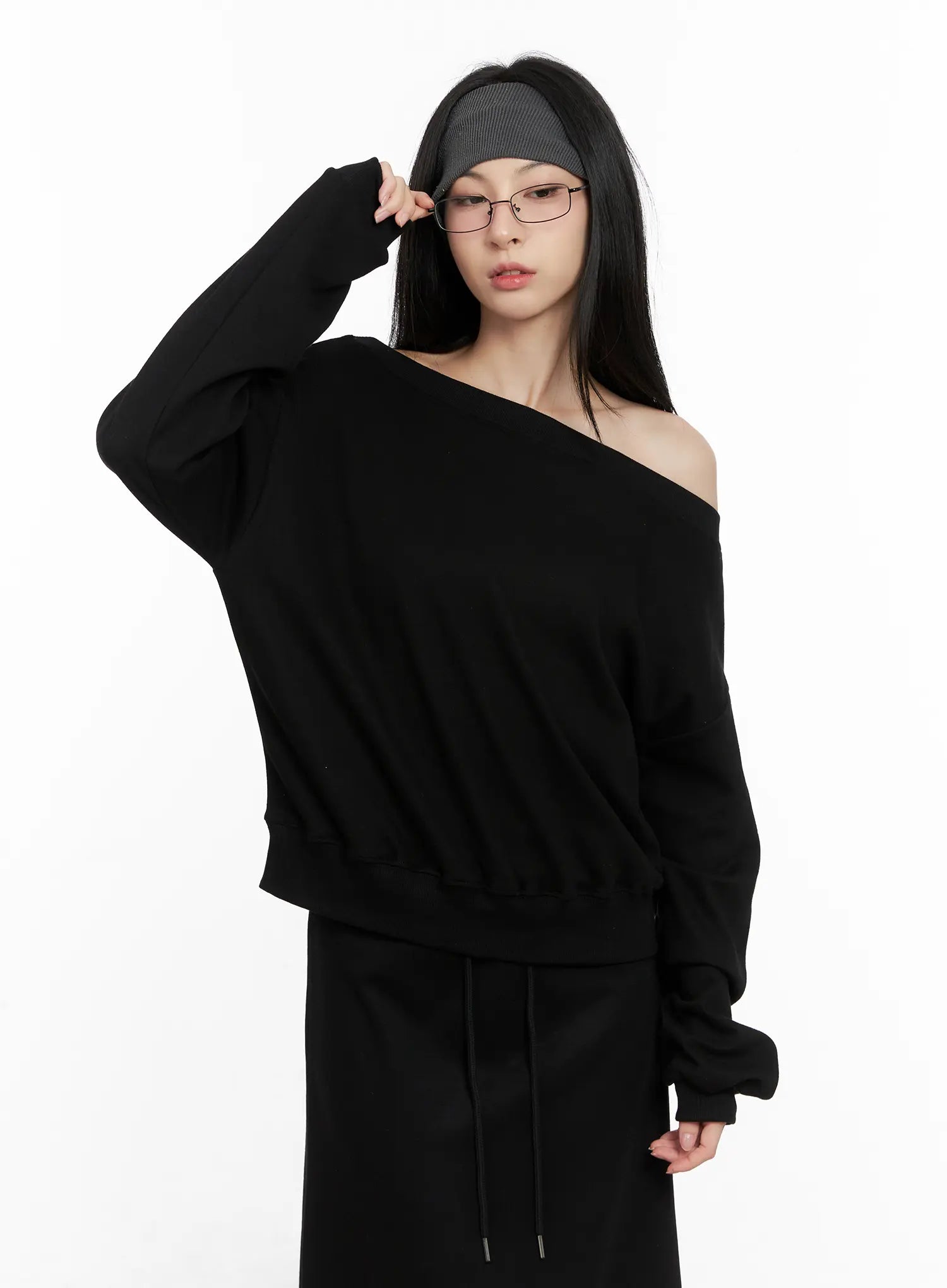 Casual Off-Shoulder Sweatshirt CG522