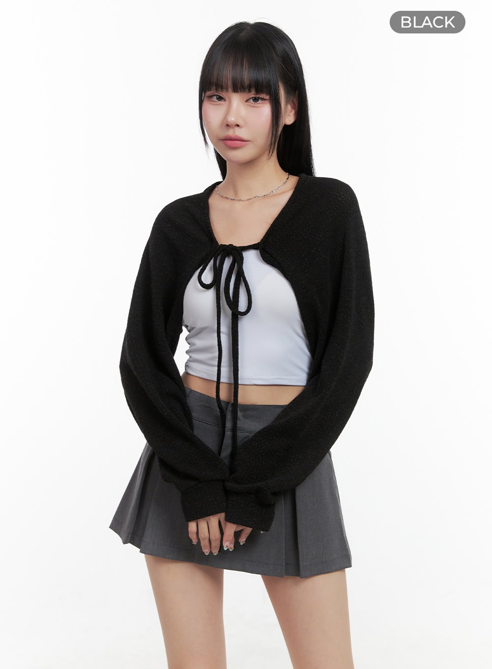 Strap Bolero Knit Cardigan OS409