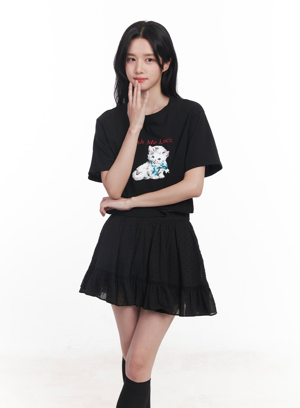 Casual Graphic Crop Top CY526