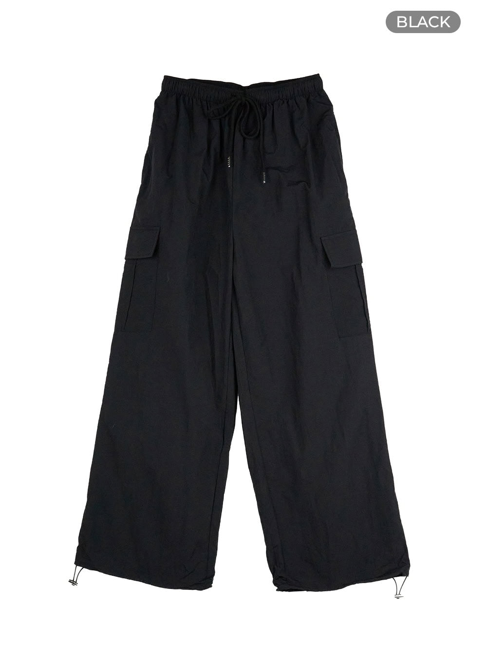 Nylon Cargo Pocket String Pants OL411