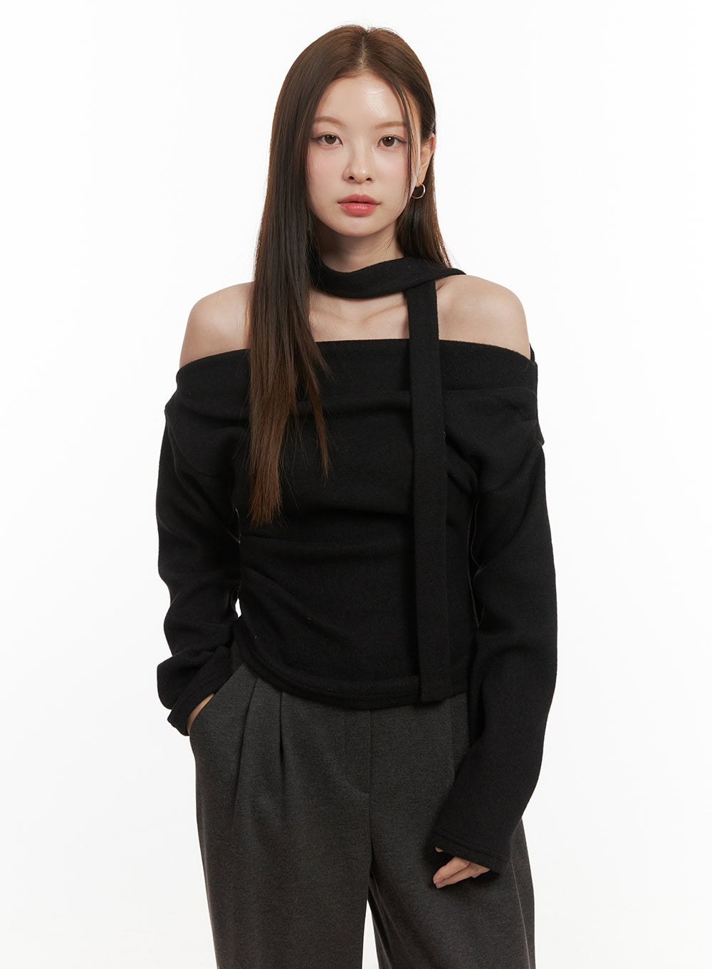 Long Sleeve Off Shoulder Blouse OD417