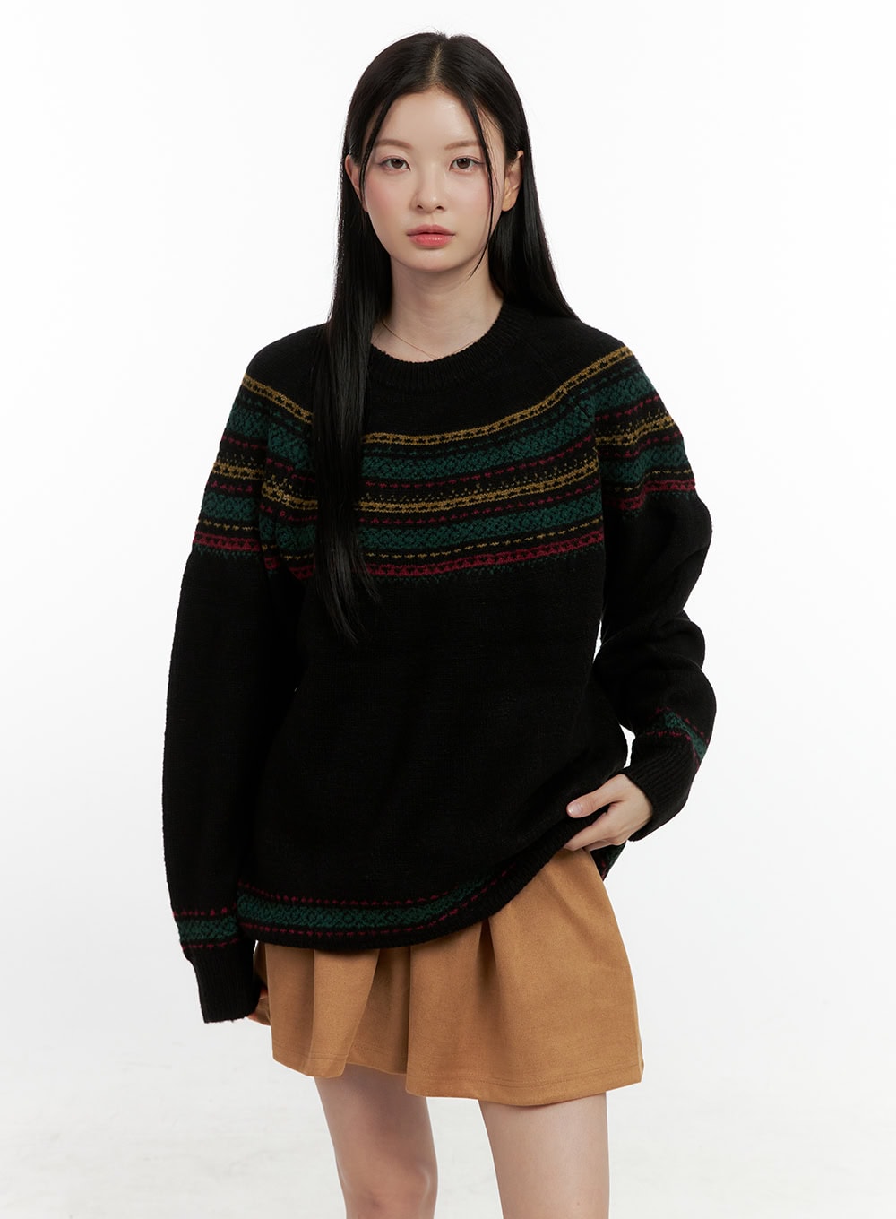 Oversized Nordic Knit Sweater ON408