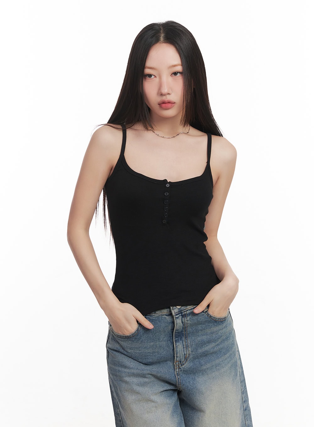 Buttoned Cami Top CM528