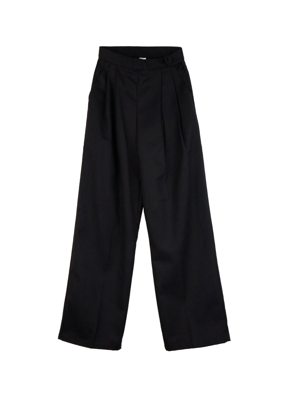 Solid Print Tailored Wool Trousers OD403