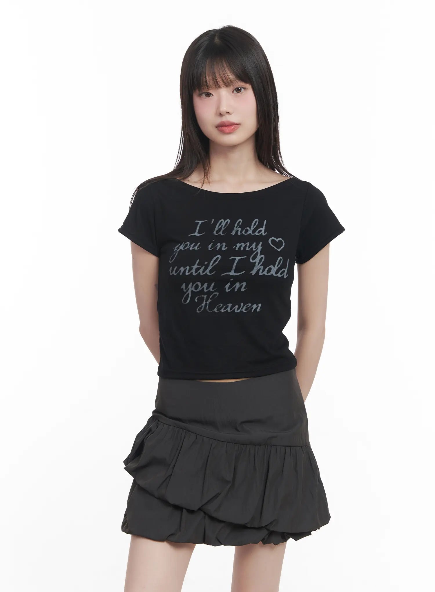 Graphic Slim-Fit Crop Top CU518