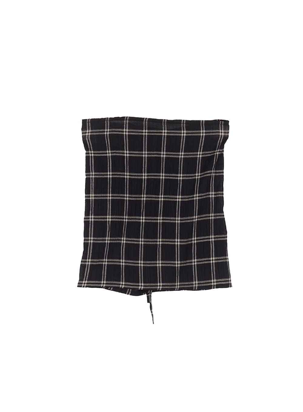 Checkered Wrap Midi Skirt CY530