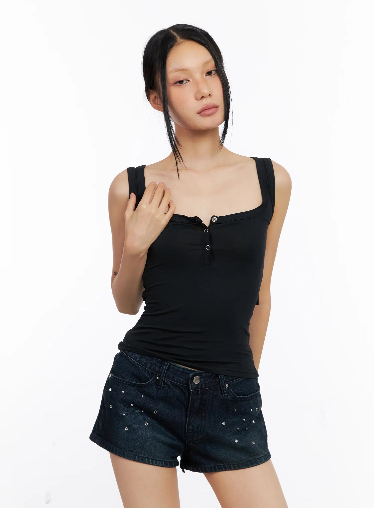 Back Tie Ribbon Tank Top CL530