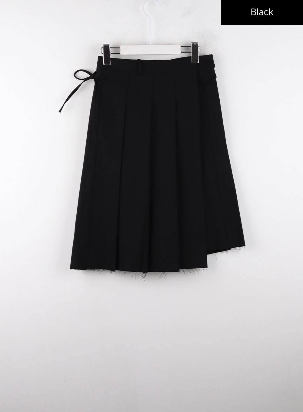 Knotted Wrap Mid-Pleated Skirt CD319