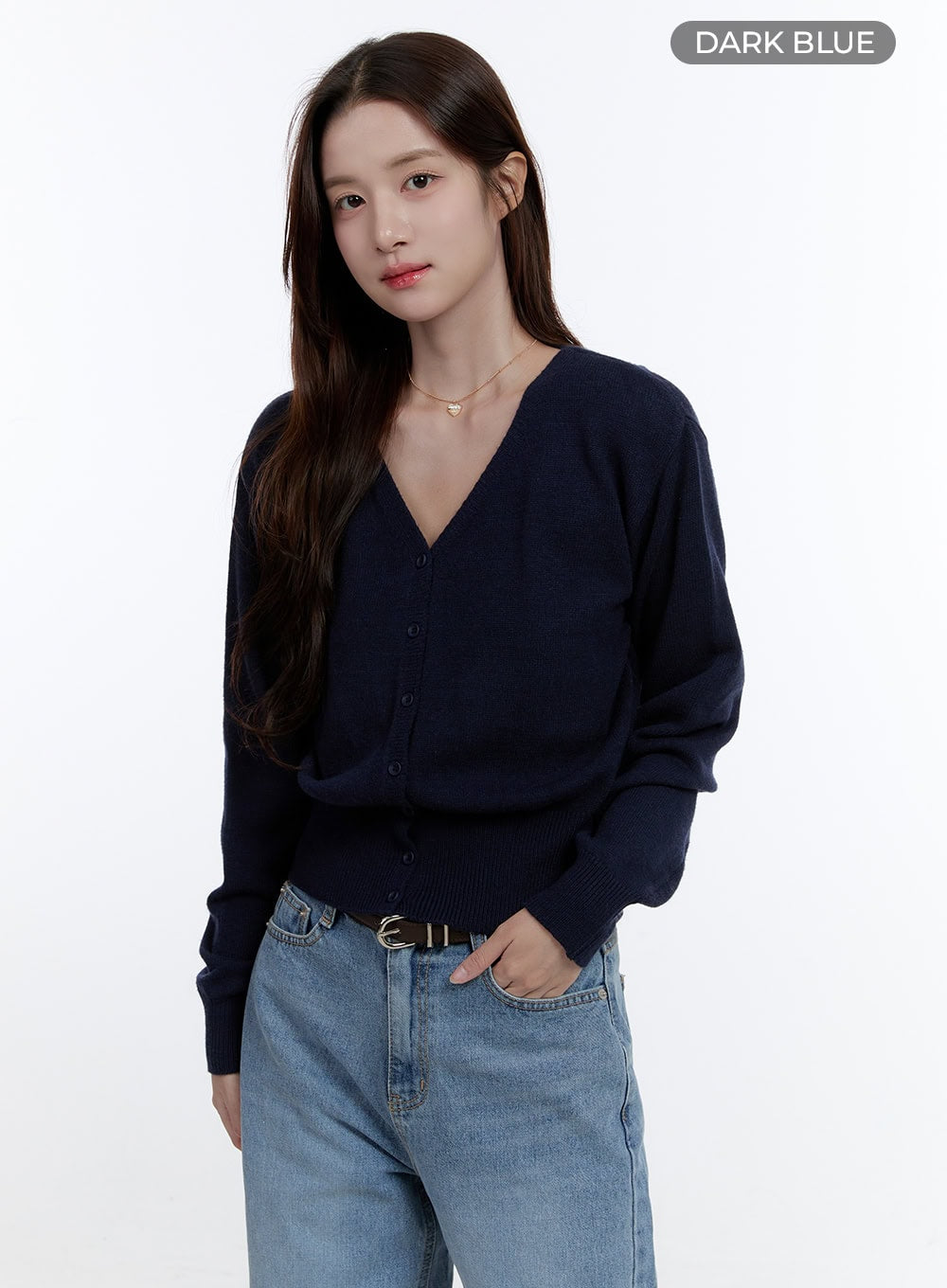 Elegant V-Neck Long Sleeve Cardigan OO407