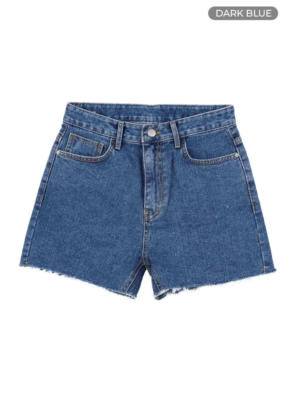 Destroyed Hem Denim Shorts OA422