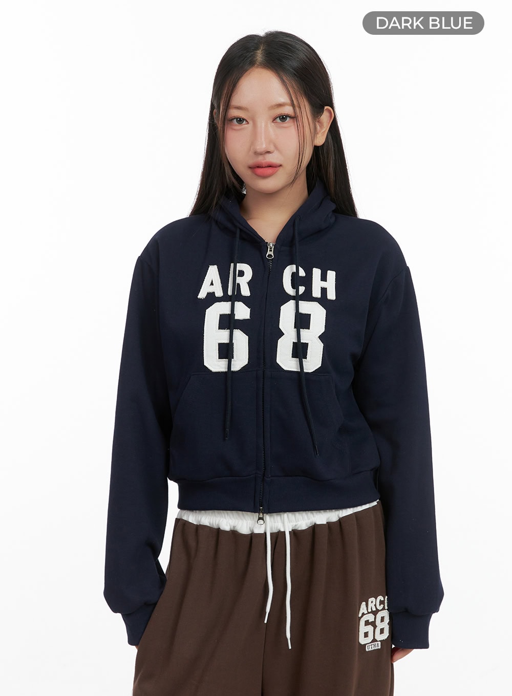 Sports Loose Fit Crop Sweatshirt CO402