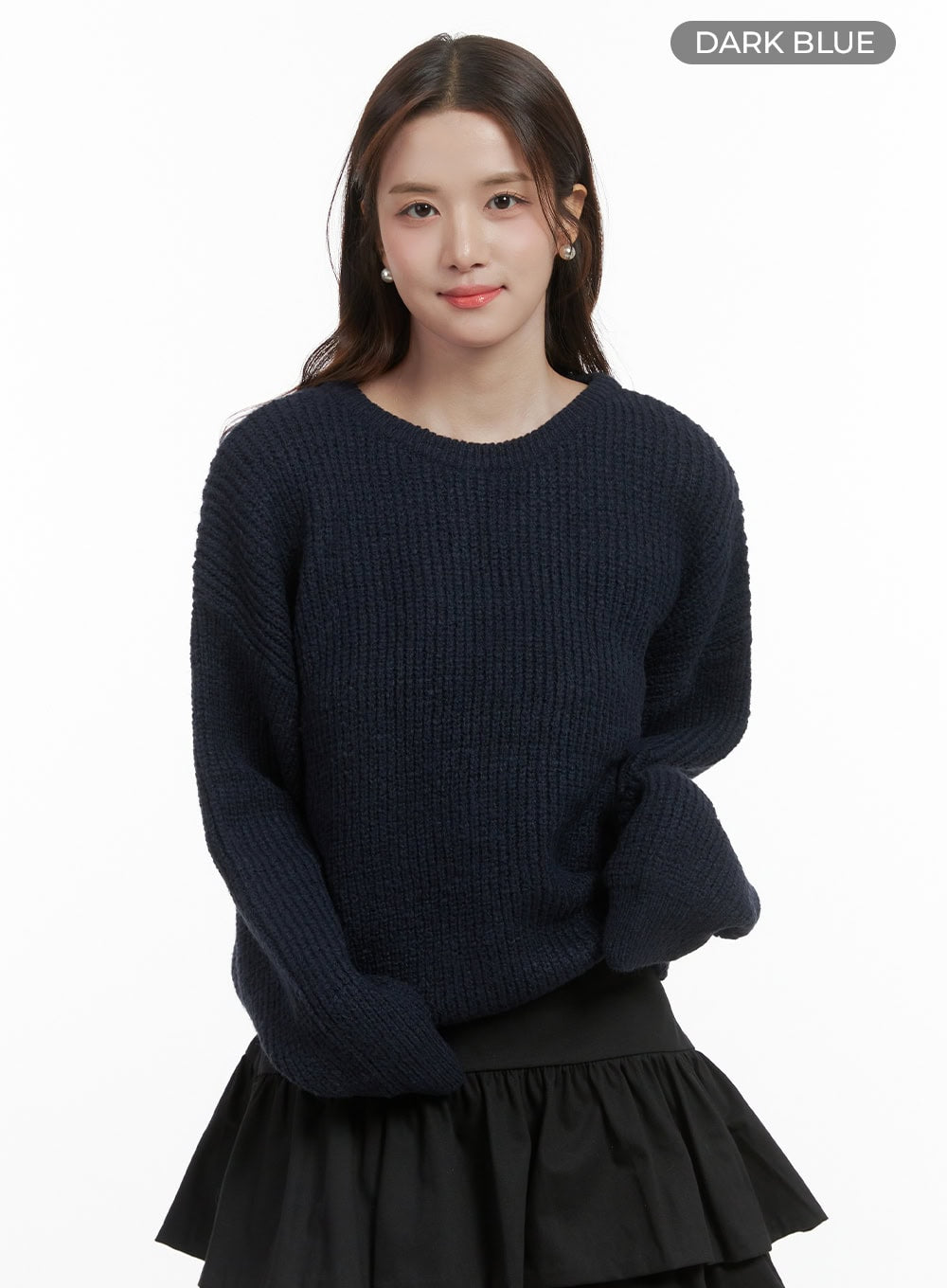 Cut Out Ribbon Trim Long Sleeve Top OS416