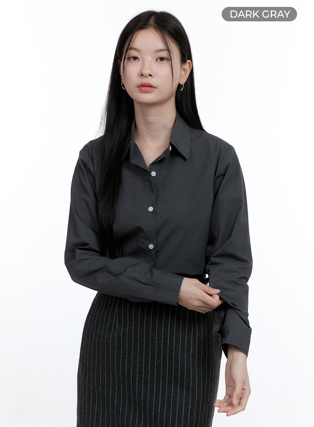 Solid Basics Long-Sleeve Shirt OO429