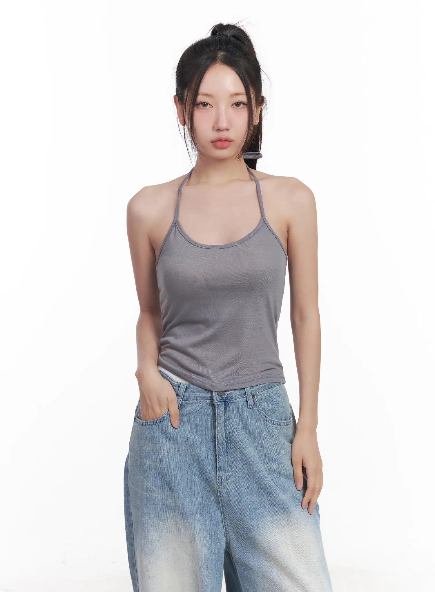 Basic Halter Neck Cami CU517