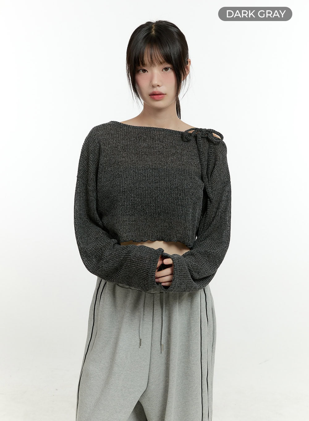 Swaying Siren One-Shoulder Crop Top CG402