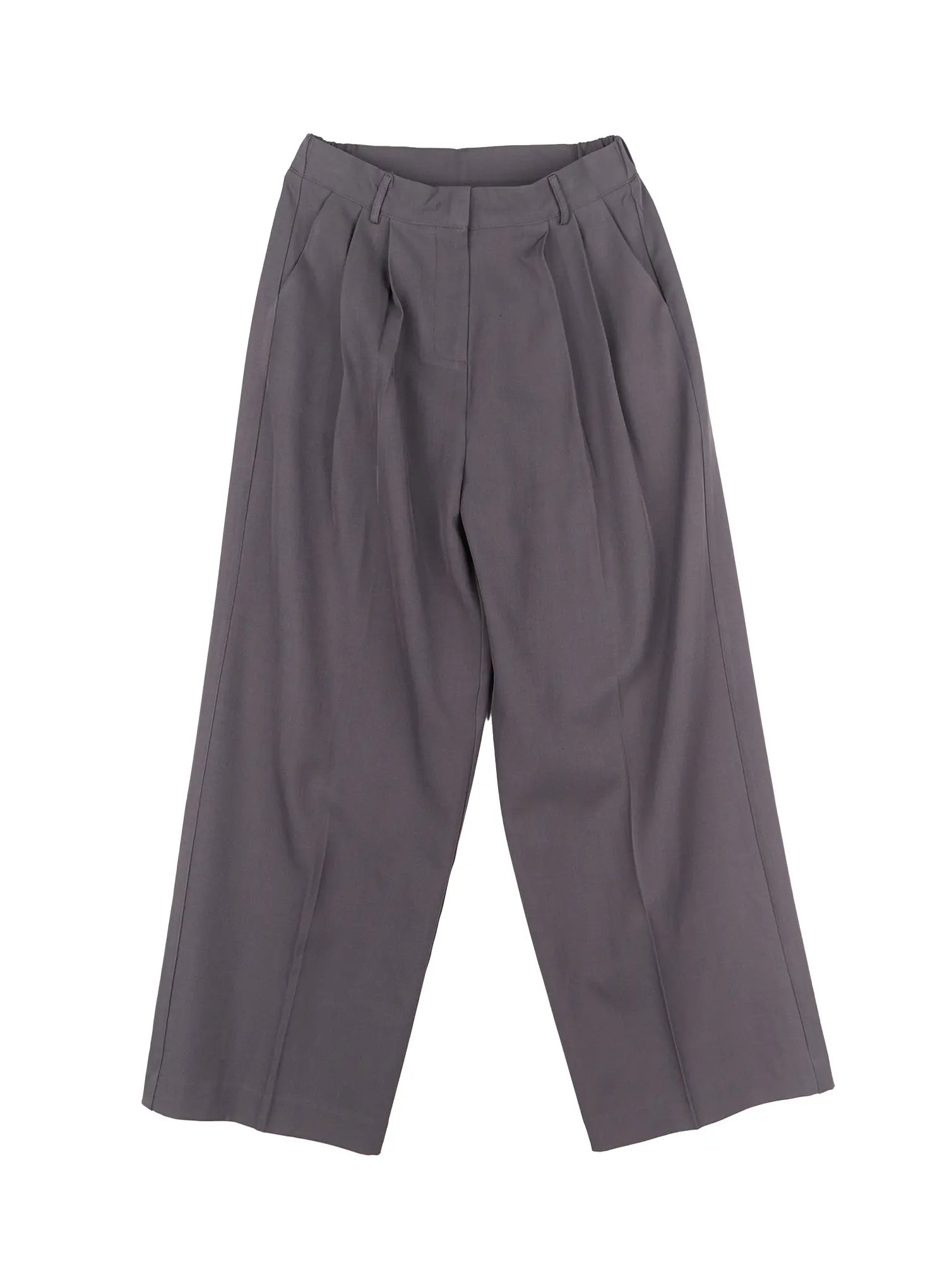 Wide-Leg Pintuck Slacks CL502